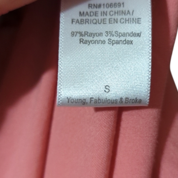 Young Fabulous & Broke Brixton Hi-Lo Leg Jumpsuit Solid Teak - Picture 8 of 9